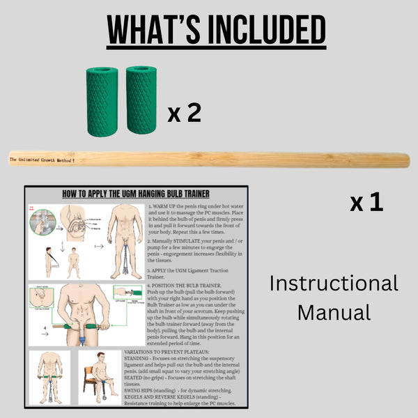 UGM Hanging Bulb Trainer | Training Accessory for Penile traction therapy | Use with the UGM Ligament Traction Trainer or Easy Shaft Hanger | FREE UGM Hypnosis Session With Purchase
