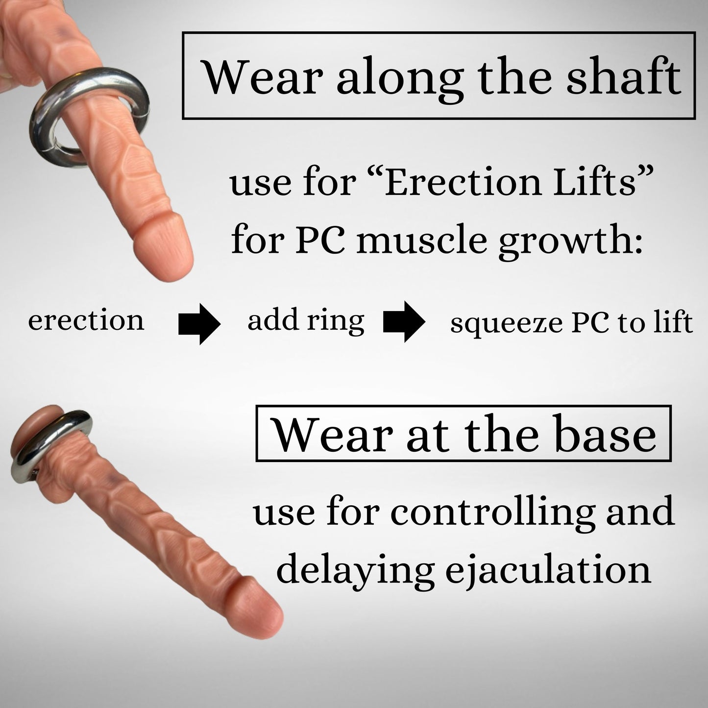 BUY 2 GET 1 FREE | UGM XL Weighted Hanging Penis Ring - Metal Cock Rings for Weighted Traction Training, Hanging Kegels for PC Enlargment, and PC Muscle Pre-Workout Rolling