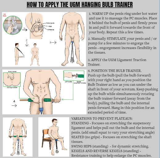 UGM Hanging Bulb Trainer | Training Accessory for Penile traction therapy | Use with the UGM Ligament Traction Trainer or Easy Shaft Hanger | FREE UGM Hypnosis Session With Purchase